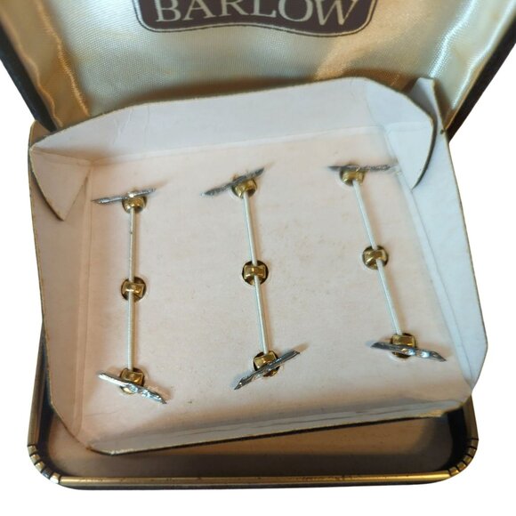 Vintage Flying Ducks Scrimshaw Carved Button Set by Barlow 1970s - Picture 3 of 5